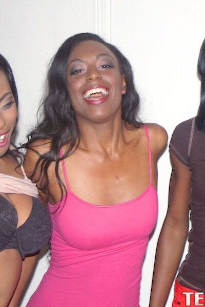 Black teen Sasha Fierce has two of her gfs join her while banging a cracker Image #1