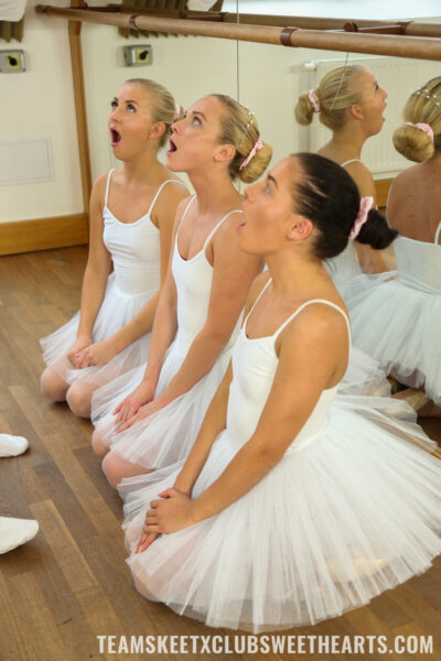 Three skinny teen ballerinas show their asses and get fucked by a ballet tutor Image #5