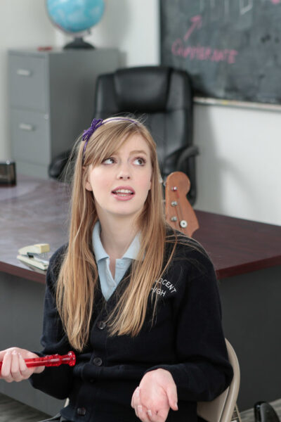 Hopeless music student Dolly Leigh finds her true talent in classroom blowjob Image #3