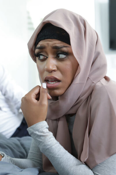 Latina with a hijab Havana Bleu blows a monster dick & takes it from behind Image #8