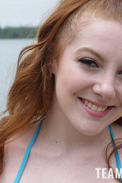 Naughty teen Amber Addis enjoys outdoor hardcore sex with a fisherman Image #6