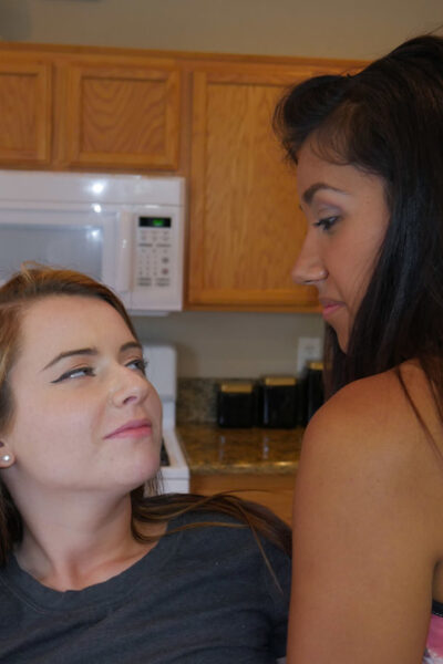 Teen chicks Luzbel and Karlie Brooks lick pussies at the first meeting Image #8