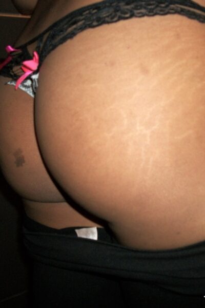 Afro-American hottie Mimi West flashes her delicious tits and ass in public Image #8