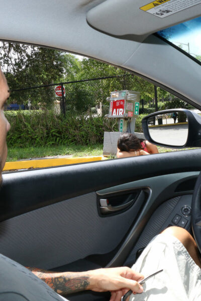 Big assed Latina teen Chanel Collins sucking a stranger's dick in the car Image #4