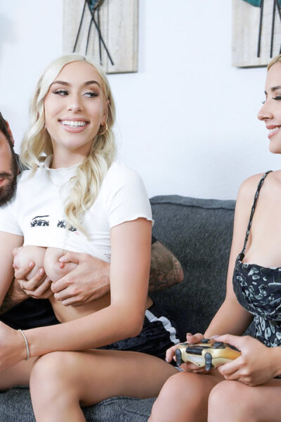 Breathtaking teens enjoy intense hardcore fucking in a groupsex compilation Image #12