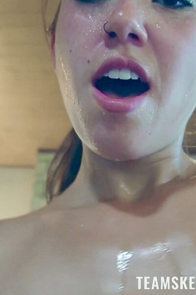 Horny ginger teen Brandi Braids gives a sloppy BJ & fucks passionately Image #9