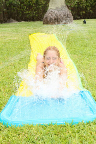 Blonde Miami babe Goldie Rush gets wet and horny in outdoor pool Image #17