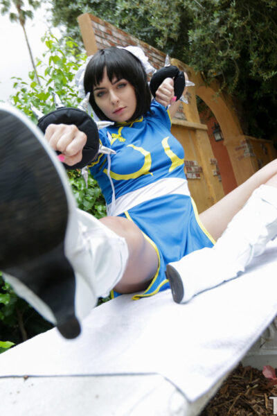 Cosplaying hottie Keira Croft gets her ass rimmed & fucked in hot anal session Image #2