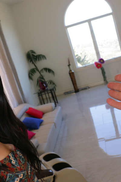 Foxy teen roommate Megan Sage completely naked opens wide for POV pussy bang Image #4