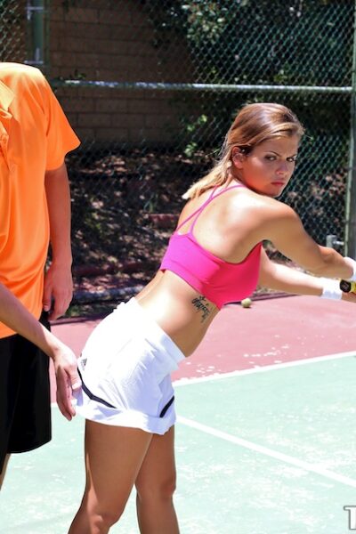 Keisha Grey plays sports outdoor with her boyfriends and then has sex Image #5