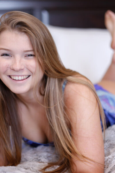 Long-haired Melissa May is stretching her pretty sweet vagina Image #10