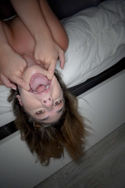Sexy blonde teen Lexi Grey takes a monster dick up her mouth and sucks it Image #4