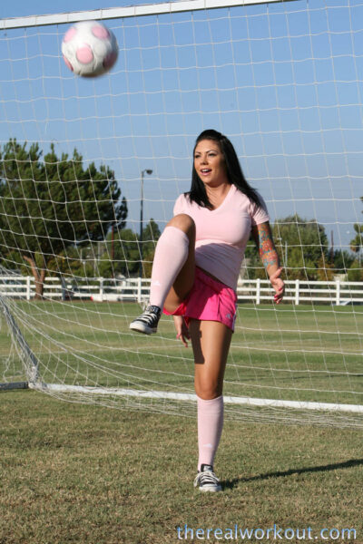 Squirting female soccer player Mason Moore gets drilled on the sofa Image #2
