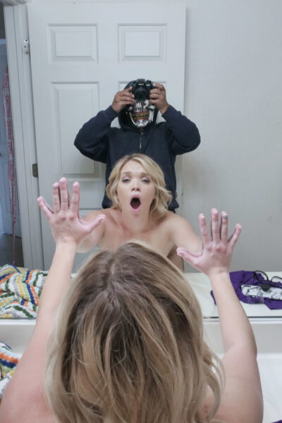 Teen Katie Kush sucks her stepbrother's cock in hot Halloween POV action Image #12