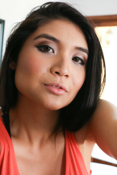 Beautiful dark haired babe Brenna Sparks posing and flashing tits in solo Image #21