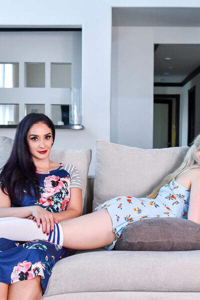 Cute teen Jane Wilde shares her stepdad's rod with Sheena Ryder in a hot 3some Image #16