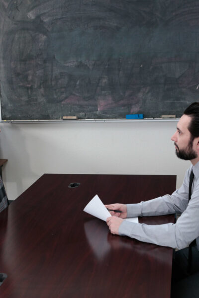 Geeky young lady Geneva King gets roughly screwed by her horny teacher Image #1