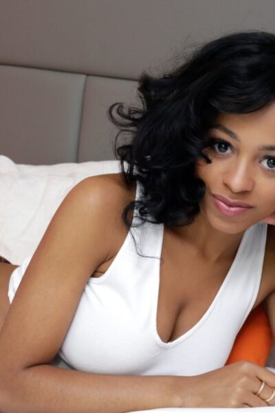 Happy ebony teen Anya Ivy reveals her natural big tits & sweet caramel buns Image #3
