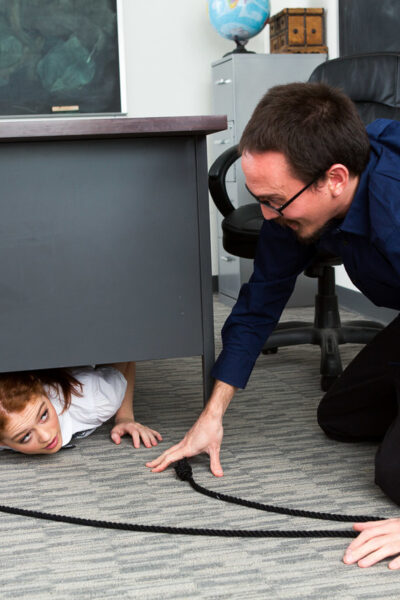 Naughty schoolgirl Alice Green gets bent over teacher's desk in hot punishment Image #10