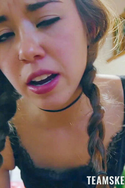 Sexy babysitter Brandi Braids gives POV head and gets fucked doggystyle Image #11