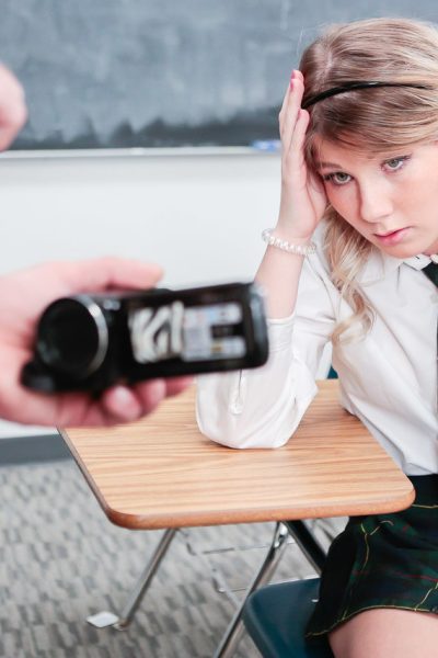 Naughty petite school girl Vienna Rose gets banged & jizzed on classroom floor Image #5