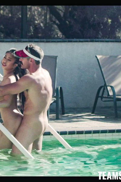 Asian beauty with big tits Jade Kush takes a hardcore pounding poolside Image #12