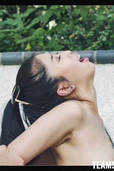 Asian beauty with big tits Jade Kush takes a hardcore pounding poolside Image #8